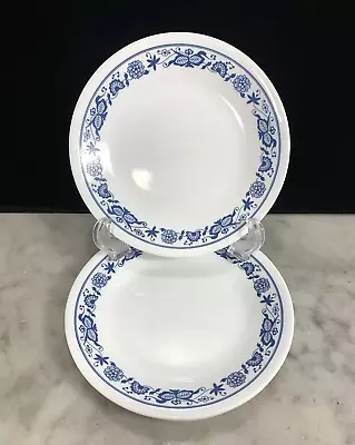 4 Corelle Old Town Blue 6 3/4  Bread & Butter Dessert Plates • $14