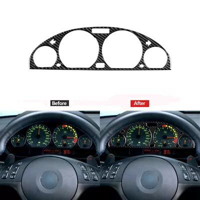 Carbon Fiber Instrument Dashboard Panel Cover Trim For BMW 3Series E46 1998-2005 • $19.30
