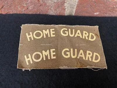 Pair Of WW2 British Home Guard Shoulder Titles / Flash / Patch Unused Home Front • £32