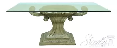 LF33361EC: Modern Urn Base Design Beveled Glass Dining Room Table • $895