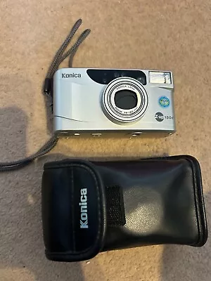 Konica Z-Up 150e Fully Automatic Compact 35mm Film Camera - Case + Strap • £14.99