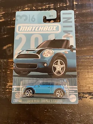 2024 Matchbox 2010 Mini Cooper S Cabrio Blue • $1.99