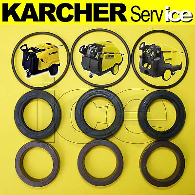 Genuine Karcher Hds Water Pump Seals O-ring Kit 555 655 7/10 790 890 1020 • £79.99