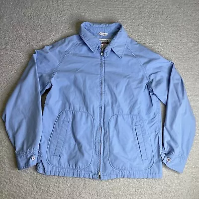 Vintage 80's McGregor Drizzler Jacket Mens Medium Light Blue Bomber Harrington • $28.88