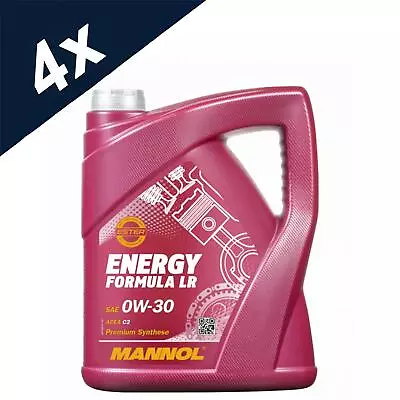 5L X4 MANNOL 0W-30 C2 Fully Synthetic Jaguar Land Rover Engine Oil STJLR.03.5007 • £68.99