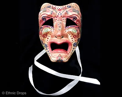 Ancient Greek Mask Satur Mask Venetian Mask Dionysus Tragedy Theater Mask • $65