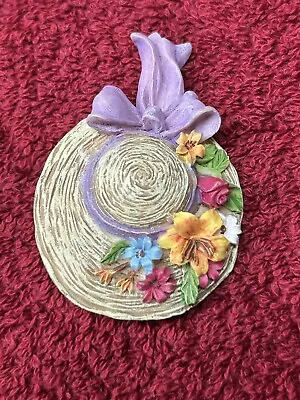 Vintage Hat Brooch Pin Floral Easter • $1