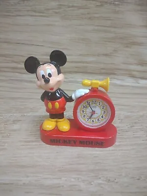 VINTAGE DISNEY MICKEY MOUSE CLOCK  GREAT LORUS  MADE JAPAN 8.5  X 7.5   Read  • $15.99