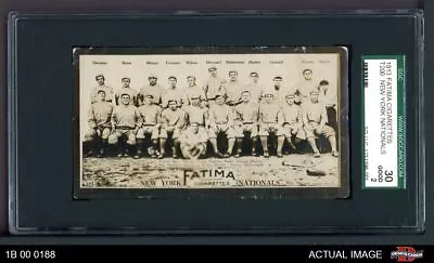 1913 T200 Fatima Teams New York Nationals Giants SGC 2 - GOOD • $1350