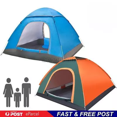 Automatic Instant Pop Up 4 Man Camping Family Hiking Tent Waterproof Bivvy Bags. • $33.66
