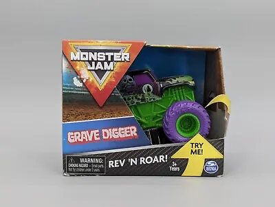 Spin Master 2019 Monster Jam Rev 'N Roar Hot Rod 1:43 Grave Digger Monster Truck • $16