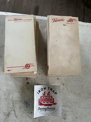 Vintage Kaiers Beer Mahanoy City Pennsylvania Note Pads 34 Total • $60