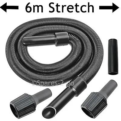 6m Long Extension Pipe Hose Kit For Morphy Richards Vacuum Cleaner + Adaptors • £23.49