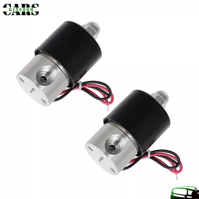 2 Solid 1/4  NPT 12V Air Ride Suspension Valve Electric Solenoid Stainless Steel • $28.35