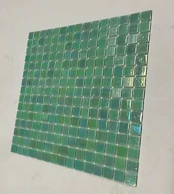 Green Glass Mosaic Tile Sheet • £2.50