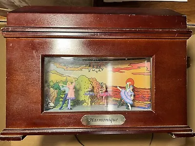 Mr Christmas Harmonique Music Box W/ Animated Ballet Dancers & 16 Music Discs • $80