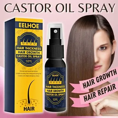 $11.99 • Buy Castor Oil For Hair Repair Serum Boosts Regrowth 50ml Eyelashes Brows Beard Root