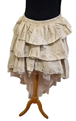 Burleska Cream Taffeta Ophelia Skirt Size M/L 14/16 EU44 US 12. • £35
