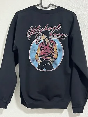 MICHAEL JACKSON Beat It UNISEX Black SWEATSHIRT Size XS • $23.98