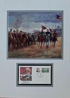 Mort Kunstler General Lee With Issue Stamp/Envelope 20x14 NEW • $45