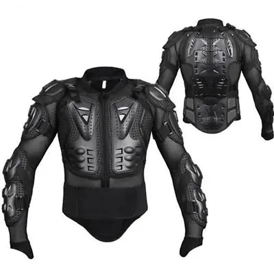 Motorcycle Full Body Armor Motorbike Jacket Spine Chest Racing Protector Black • $46.99