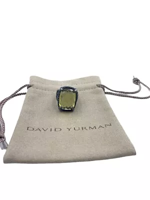 David Yurman Chatelaine With Lemon Citrine And Black Diamonds Ring Size 7 • $49