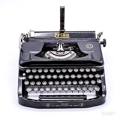 £253.27 • Buy Typewriter ERIKA Model No. 8 Seidel & Naumann VEB Dresden