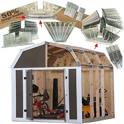 EZBUILDER 50 Structurally Stronger Truss Design Easy Shed Kit Builds 6in–1 • $75.35