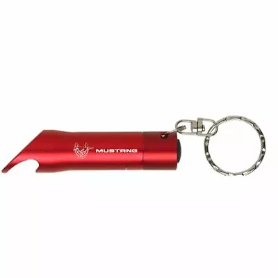 Mustang 45th Key Ring Red Keychain Flashlight Bottle Opener • $17.95