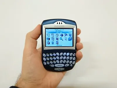RARE BlackBerry 7290 Steel Blue Unlocked Smartphone Collectors Item QWERTY Phone • £34.99