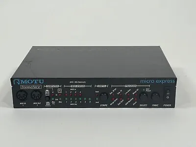 Vintage Motu Micro Express Midi Interface 6 Port SMPTE 90s W/ Users Manual • $69.99