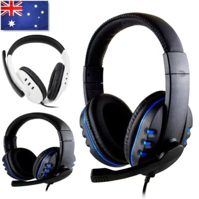 $22.89 • Buy Gaming Headset USB Wired LED Headphones Stereo With Mic For PC Desktop & Laptop