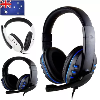 Gaming Headset USB Wired LED Headphones Stereo With Mic For PC Desktop & Laptop • $20.78