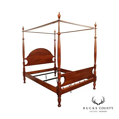 Federal Style Solid Cherry Queen Size Poster Bed • $2495