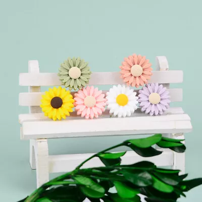 £3 • Buy 3 Pcs Flower Daisy Shape Silicone Jewellery Beads DIY Food Grade Quality *UK*