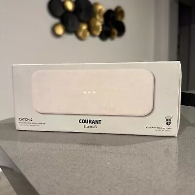 Courant Catch:2 Essentials Belgian Linen Dual Wireless Charging Pad • $23.95