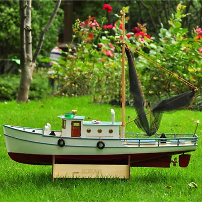 RC Model Fishing Boat NAXOS Motor Yacht - FRP Hull And Plywood Boat DIY Kit Set • $199