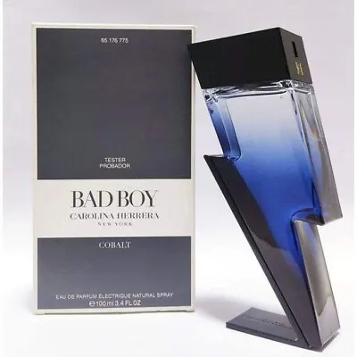 Tester Men Bad Boy Cobalt By Carolina Herrera 3.4 Oz EDP Perfume New In Box • $79.99