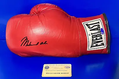 Muhammad Ali Signed Red  Boxing Glove Steiner Certification • $975.99