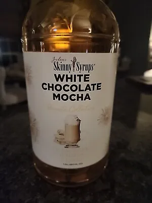 Jordan's Skinny 750ml White Choc Mocha Syrup Carb Sugar Free - THE BIG BOTTLE • $27.99