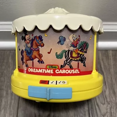 Vintage Disney Dreamtime Musical Carousel & Light Projector Tested & Works • $49.99