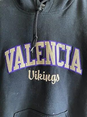 Valencia Vikings Valencia High School Hoodie Sweatshirt Sewn On Lettering • $22