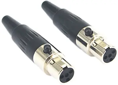 Mini XLR TA4F 4Pin Female Audio Connector Microphone Cable Socket Adapter Mini 2 • $13