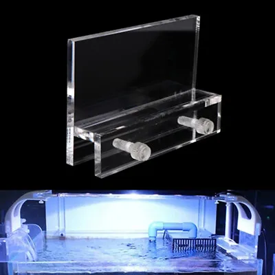 $16.40 • Buy 1pc Aquarium Clear Fish Tank LED Light Holder Lamp 'Fixtures Support Stand