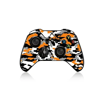 Orange CAMO Skin For XBOX 360 One Series S X Controller Wrap Decal Sticker Cover • $9.55