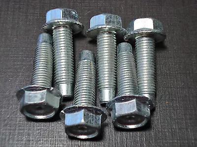 6 Pcs 5/16-24 X 1-1/8  Serrated Flange Head Under Hood Cadmium Bolts NORS M • $11.99