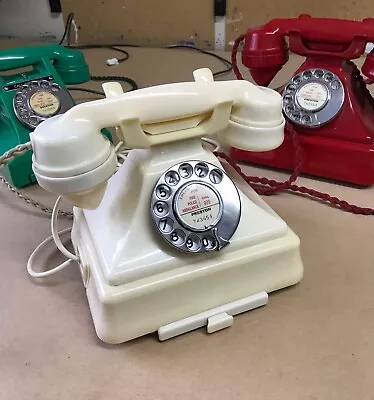 £595 • Buy GPO 232 Bakelite Ivory Telephone With Bell Set