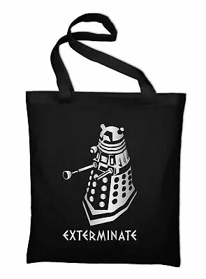 Dalek Exterminate Jute Bag Doctor Who Tardis Pouch Cloth Bag Cotton Bag • £16.57