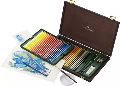 Albrecht Durer Artists Watercolour Pencils In Wenge Wood Veneer Case (48 Pencils • $140.99