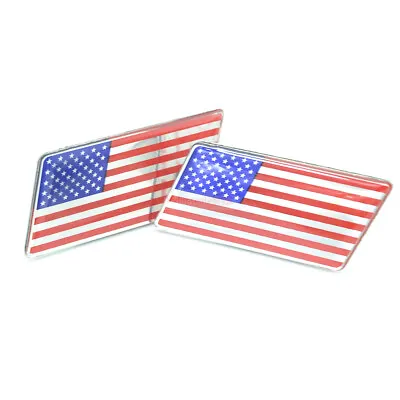 United State American USA Flag Metal Front Grlle Emblem Badge For Cadillac GMC • $8.96